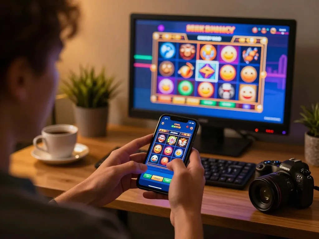 Engaging mobile gaming experience with luck8 app showcasing exciting slot game.