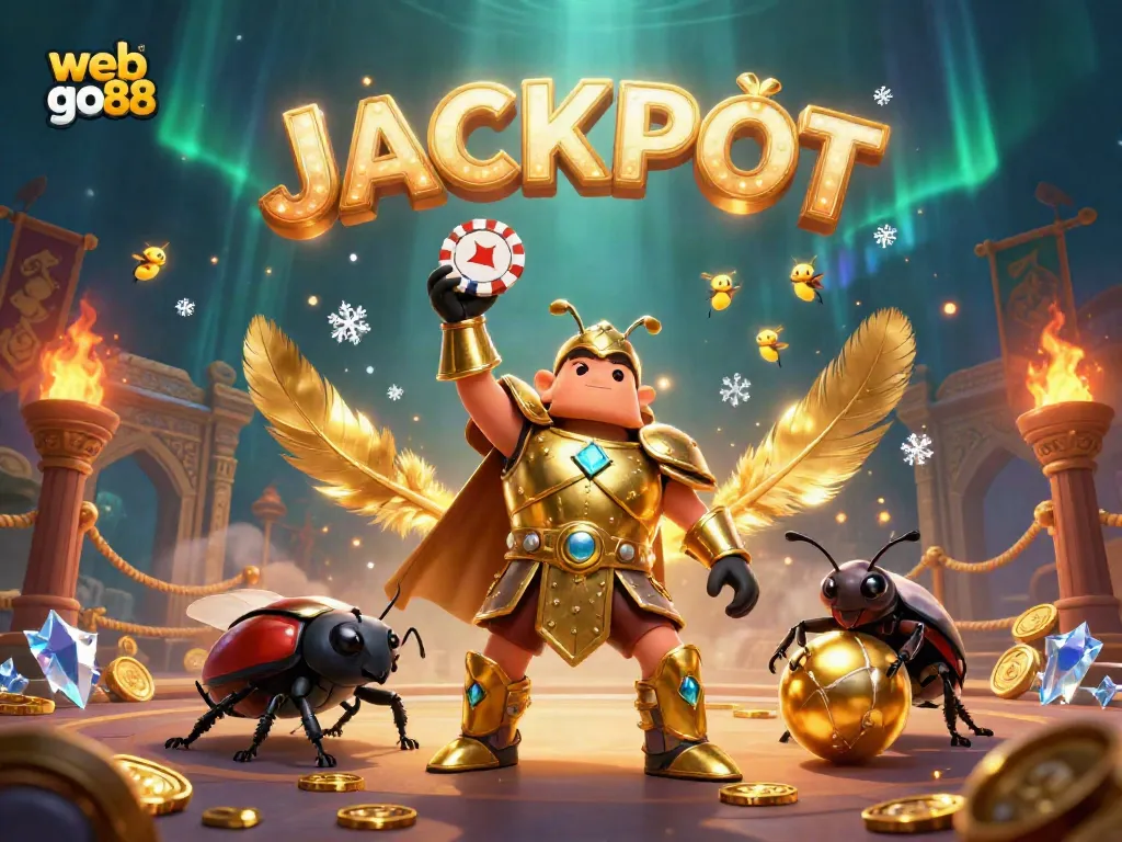Experience the thrill of web go88 with winning moments and vibrant casino elements in a dynamic 3D scene.
