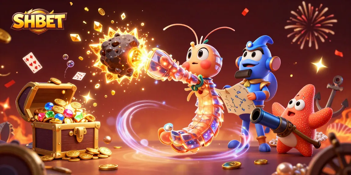 Experience the excitement of SHBET as the galactic mantis shrimp reveals treasures in an explosive casino adventure.