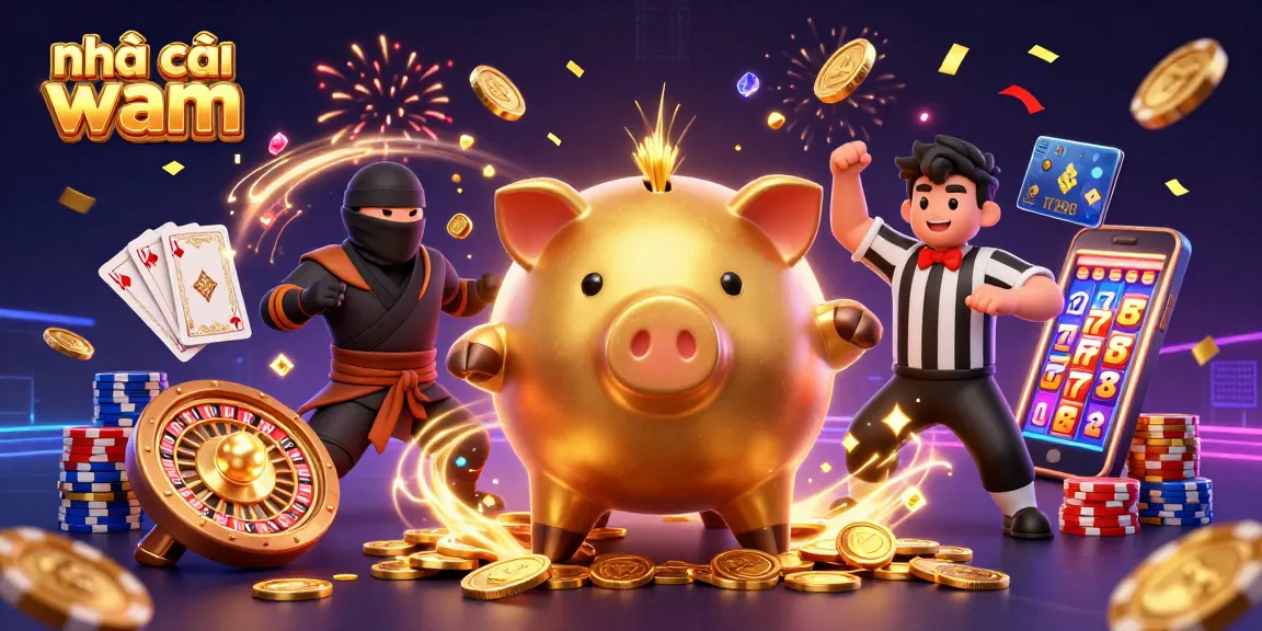 Spin and win with nhà cái vmax, featuring an exciting 3D casino illustration.