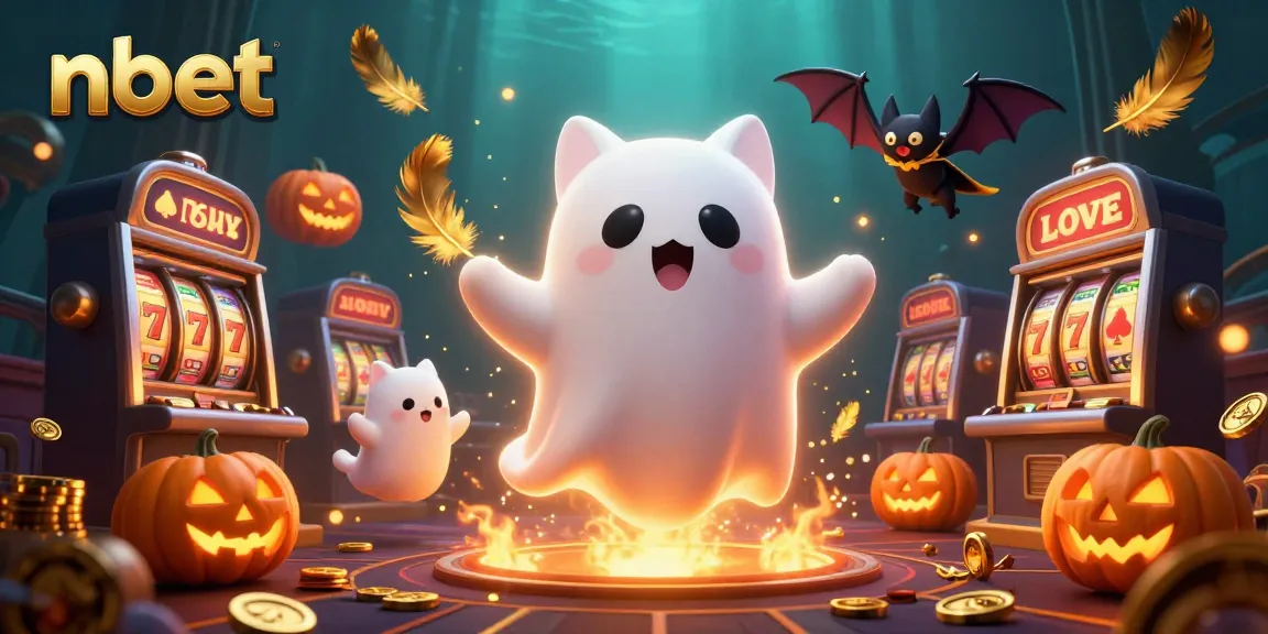 Engage with nbet strategies in a captivating haunted casino scene featuring ghostly characters.