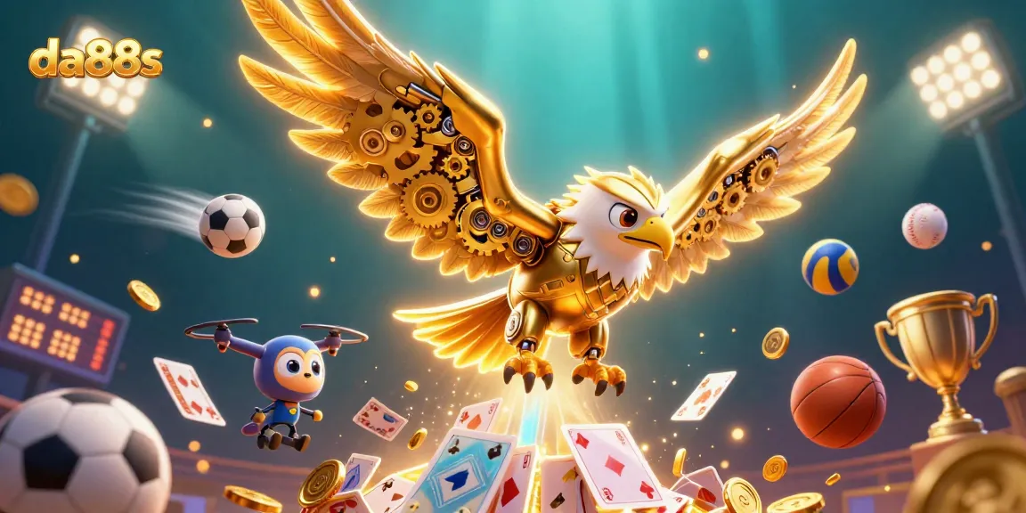 Experience exhilarating adventures with da88s in this vibrant, action-packed casino scene.