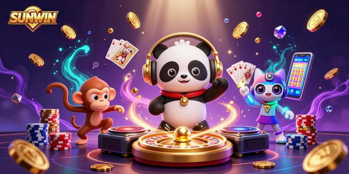 Experience winning excitement with SUNWIN’s vibrant casino scene filled with captivating characters and it’s unique gaming elements.