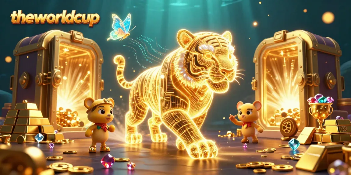 Experience theworldcup like never before with this vibrant golden tiger illuminating the digital casino!
