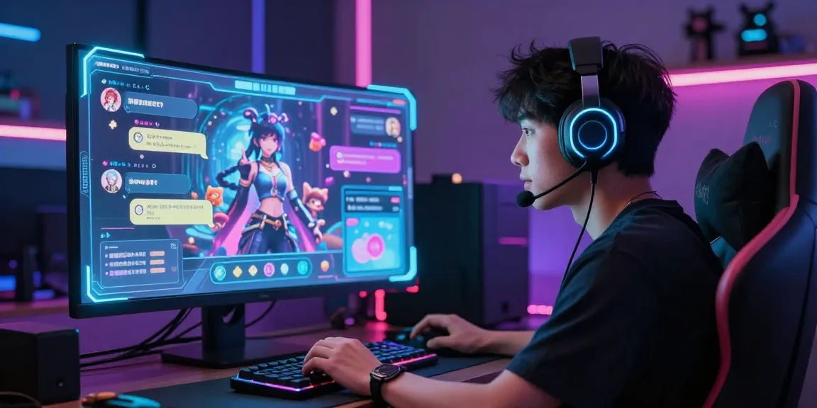 Engaging AI ecchi chat interaction in a vibrant digital environment with animated characters.