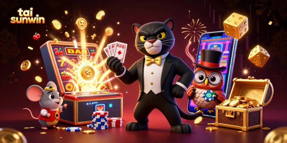 Join the excitement at tai sunwin with card games, jackpot slots, and vibrant casino elements!