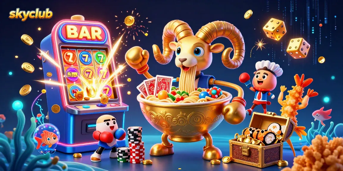 SkyClub's dynamic fish shooting scene with colorful characters and exciting gaming elements, creating engaging gameplay.