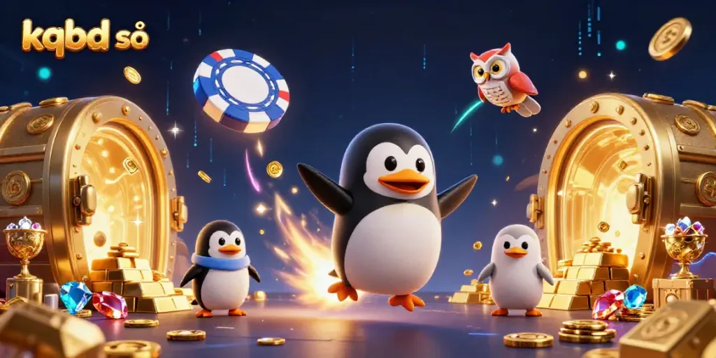 Experience a thrilling kqbd số journey as the golden penguin leads the way to an exciting casino adventure.
