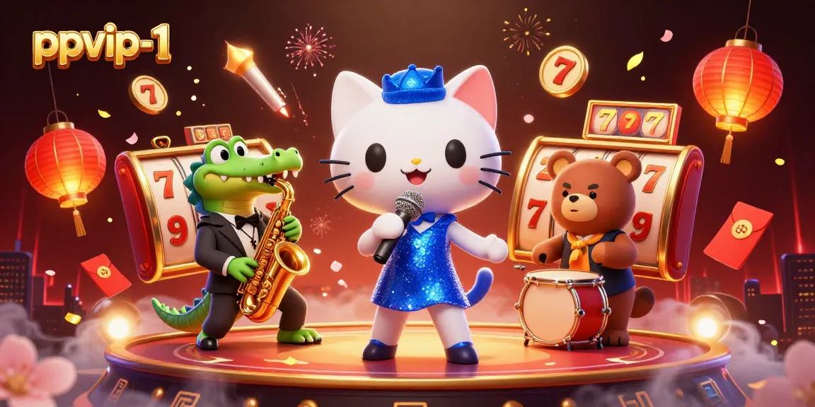 Engage in thrilling action at ppvip-1, featuring a vibrant scene of a playful jazz band on a betting stage.