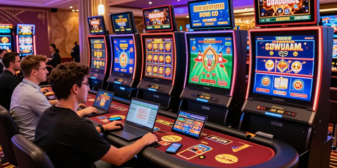 Players enjoying credit card casinos in a vibrant online gaming environment with exciting game displays.