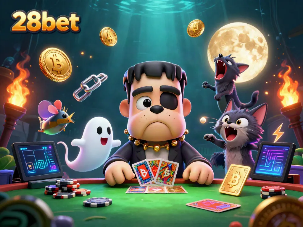 Experience the thrilling world of 28bet with engaging characters and vibrant casino elements!