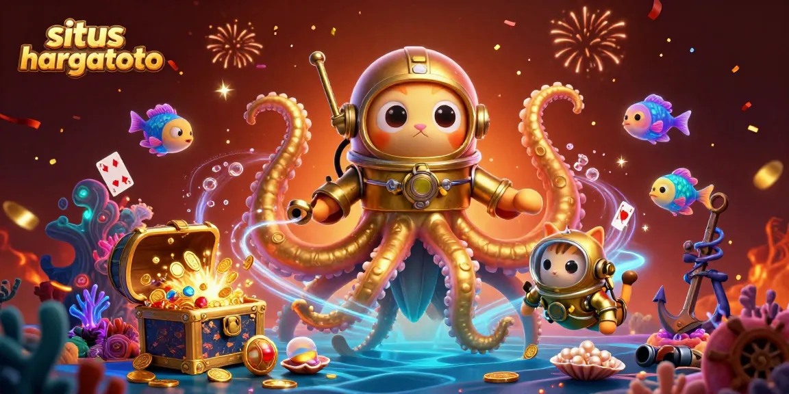 Explore Situs HARGATOTO's vibrant gaming world through this dynamic underwater scene.