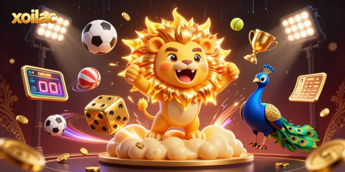 Experience live sports betting on xoilac with dynamic sports elements and vibrant visuals.