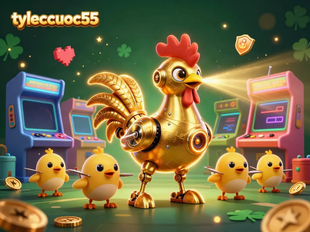 Engage with tylecacuoc55's dynamic 3D casino gaming scene featuring vibrant characters and game elements.