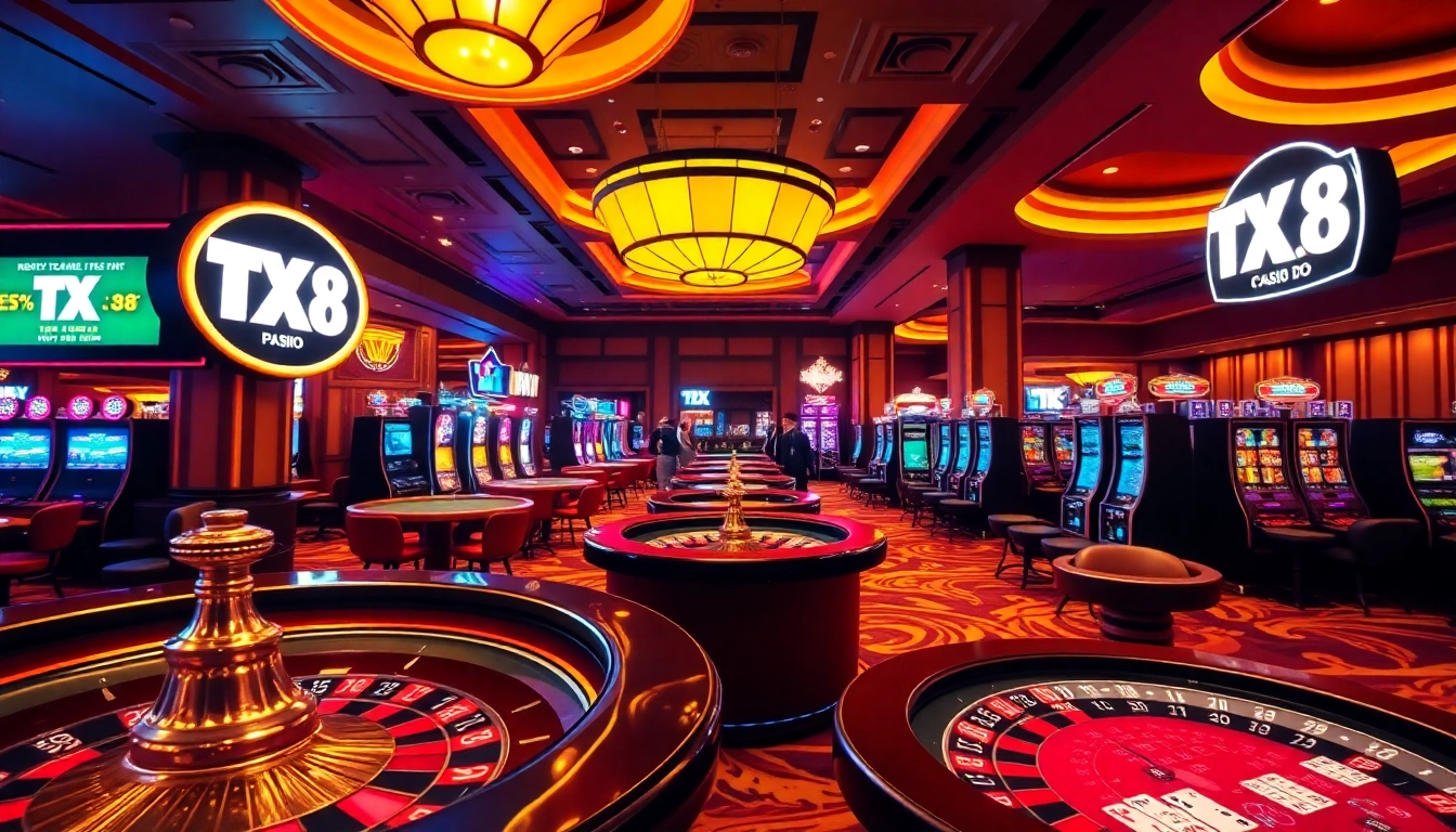 Experience the thrill of winning at TX 88 Casino with vibrant gaming tables and exciting promotions.