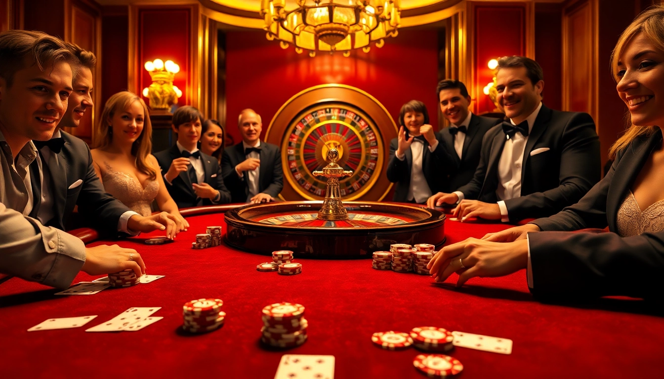 High-stakes poker experience at 6FF casino with elegant setup and vibrant players.