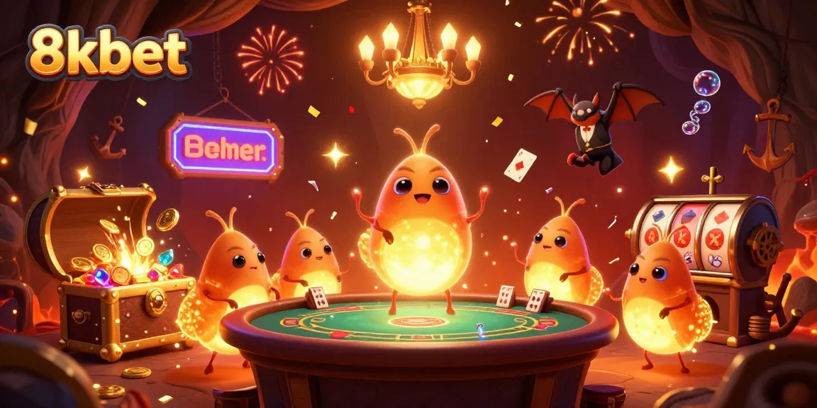 Join the 8kbet glowworms lighting up the casino with slots, poker, and vibrant treasures.